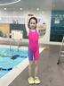 浩沙（hosa）【FINA認證】泳衣兒童女連體五分專(zhuān)業(yè)游泳訓練女童青少年競速泳裝 曬單實(shí)拍圖