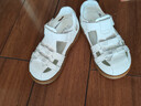 牧童寶寶皮涼鞋夏季鏤空輕便女寶寶學(xué)步鞋軟底甜美公主鞋 牛乳米25 曬單實(shí)拍圖