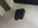 京東京造【泡泡云】踩屎感厚底輕盈防滑外穿拖鞋涼拖男士 灰色42-43 曬單實(shí)拍圖