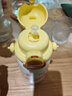 樂(lè )扣樂(lè )扣（LOCK&LOCK）兒童保溫杯吸管杯316L不銹鋼幼兒園小學(xué)生戶(hù)外雙飲水杯580ml黃色 曬單實(shí)拍圖