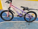 鳳凰官方旗艦店兒童自行車(chē)男女變速青少年學(xué)生山地車(chē)碟剎賽車(chē) 星際 粉紫【單速】輻條輪 20寸【適合125-160cm】 曬單實(shí)拍圖