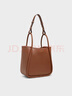 CHARLES&KEITH大容量通勤單肩托特包子母包生日禮物送女友CK2-30782647 Chocolate巧克力色 M 曬單實(shí)拍圖