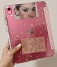 DIY平板保護套ipad air7/5/6防彎帶筆槽3+Y折全包防摔蘋(píng)果11代a16平板殼pro11英寸9代10.2寸保護殼 少女粉+星星背膜+DIY背卡【3+Y折帶筆槽】 iPad第11代（A16） 曬單實(shí)拍圖