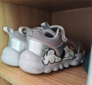 SNOOPY史努比童鞋兒童學(xué)步鞋男女童休閑跑步鞋寶寶軟底運動(dòng)鞋3880銀灰27 曬單實(shí)拍圖
