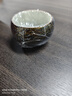 Bylure品牌茶杯純手工非遺大漆主人杯高檔家用功夫茶具陶瓷德化品茗杯 大漆禪定杯-黑金（汝窯） 60ml 曬單實(shí)拍圖