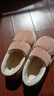 俞兆林棉拖鞋男女居家用外穿包跟羽絨布保暖棉鞋 YG001 曬單實(shí)拍圖
