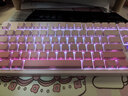 惠普（HP）GT87機械鍵盤(pán)無(wú)線(xiàn)有線(xiàn)藍牙三模gasket客制化消音填充側刻電競游戲鍵盤(pán)辦公電腦發(fā)光高顏值 桃夭粉 曬單實(shí)拍圖