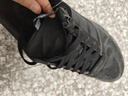 阿迪達斯（adidas）男女鞋板鞋春季皮面防潑水黑色百搭運動(dòng)休閑鞋 碳黑 41 曬單實(shí)拍圖