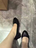 蓓沐格黑色皮鞋女軟底工裝鞋舒適平底鞋久站不累酒店秘書(shū)空姐鞋子 黑色工作皮鞋【平底款】 39 碼【適合腳長(cháng)245mm】 曬單實(shí)拍圖
