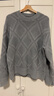 Abercrombie & Fitch美式復古經(jīng)典潮流時(shí)尚純色菱格毛衣針織衫26春男裝120-6029 藍灰色 M (180/100A) 曬單實(shí)拍圖