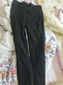浪莎（LangSha）煙灰色加絨牛仔褲女小腳鉛筆褲韓版高腰冬季保暖加厚彈力緊身長(cháng)褲 3068黑色加絨 32  建議140-150斤 曬單實(shí)拍圖