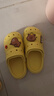 LA CHAPELLE HOMME男女兒童寶寶室內外防滑軟底洞洞鞋包頭沙灘拖鞋 09 黃色  32  曬單實(shí)拍圖