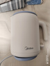 美的（Midea）電熱水壺米色燒水壺便攜式燒水杯差旅春游 0.6L智能斷電304食品級不銹鋼迷你便攜小容量SH06X6-103 曬單實(shí)拍圖