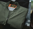 馬登工裝美式空中MA1飛行員夾克軍事風(fēng)短款外套復古棒球服男潮春上衣 綠色 【bomber男士外套/高級感痞帥/男生外套】 M 曬單實(shí)拍圖