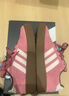 adidas「T頭鞋」BARREDA休閑板鞋德訓鞋男女新款阿迪達斯輕運動(dòng)   淺粉/漢玉白/樹(shù)脂黃   38 曬單實(shí)拍圖