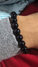 中國黃金黑金饕餮黃金手鏈男足金黑曜石手串新年情人節禮物送男友老公生日 京速達-足金饕餮黑曜石手串-8mm 曬單實(shí)拍圖