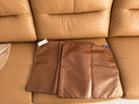 駱易家（Lorica）輕奢抱枕客廳沙發(fā)大靠墊高級感靠枕枕頭腰枕加厚皮革靠背墊抱枕套 【皮革抱枕】陌野-棕色 45cm*45cm 含枕芯 （枕套+枕芯） 曬單實(shí)拍圖