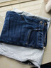 柒牌【含桑蠶絲】牛仔褲男春秋時(shí)尚休閑水洗中青年長(cháng)褲子 曬單實(shí)拍圖