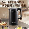 美的（Midea）電熱水壺燒水壺鈦材質(zhì)無(wú)異味持久抗腐耐用2200W速沸2L大容量雙層隔熱防燙 MK-SH20M125-T 曬單實(shí)拍圖