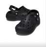 CROCS卡駱馳貝雅云彩洞洞鞋戶(hù)外老爹鞋沙灘女休閑鞋|208186 黑色-001 36 /37(230mm) 曬單實(shí)拍圖