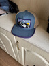 馬登工裝美式復古撞色拼接平沿棒球帽刺繡透氣網(wǎng)眼鴨舌帽男女卡車(chē)帽子 藍色 均碼 56-61cm 曬單實(shí)拍圖