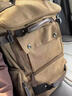 CavlslKcat復古工裝雙肩包男士背包大容量旅行包歐美帆布電腦包大學(xué)生書(shū)包 咖啡色 30*17*46cm 曬單實(shí)拍圖