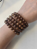 峨眉山金絲檀木手串男女款念珠多圈疊戴佛珠手鏈生日禮物 曬單實(shí)拍圖