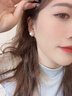 瑞泓祥999純銀耳針珍珠耳釘女輕奢高級感耳環(huán)2026年新款爆款氣質(zhì)耳飾夏 【999純銀耳針】璀璨珍珠耳釘一對 曬單實(shí)拍圖