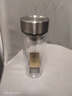 500ml雙層高硼硅耐高溫玻璃 透明耐熱防燙水杯帶蓋泡茶杯 銀色盛景鋼蓋千層特大杯 500ml 1只 曬單實(shí)拍圖