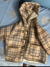 嘟嘟家兒童外套加絨學(xué)院風(fēng)冬裝男童衣服加厚女童外衣冬款寶寶童裝洋氣潮 卡其色 120 曬單實(shí)拍圖