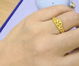 周生生足金愛(ài)情密語(yǔ)皇冠黃金戒指開(kāi)口戒金飾品90227R計價(jià)2.95克 曬單實(shí)拍圖