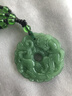 【吞財貔貅】時(shí)來(lái)運轉招財平安扣納福本命年男女吊墜項鏈禮物聚財 【吞財貔貅】-綠色 曬單實(shí)拍圖