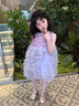 G.duck小黃鴨公主裙女童連衣裙春秋裝兒童tutu裙子夏季女孩背心裙紗裙 紫色 90 90碼建議80-90cm1歲半-2歲 曬單實(shí)拍圖