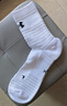 安德瑪（Under Armour）運動(dòng)襪(3雙裝)中筒跑步足籃球羽毛球吸汗運動(dòng)襪子冬季男女 白色XL 曬單實(shí)拍圖