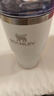 STANLEY保溫杯水杯巨無(wú)霸吸管杯大容量杯子保溫保冷時(shí)尚居家戶(hù)外男女禮物 【新色來(lái)襲】霜白色- 591ml 曬單實(shí)拍圖