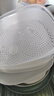 餐將軍雙層微波爐蒸籠可加水蒸盒 加熱蒸籠微波爐專(zhuān)用器皿用品套裝 方形蒸籠雙層（白色） 曬單實(shí)拍圖