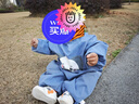 依生象寶嬰兒爬行服 寶寶秋冬學(xué)爬服防水一體連身式爬爬衣外穿罩衣90碼  曬單實(shí)拍圖