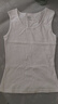 宜而爽【100%純棉】女士吊帶純色圓領(lǐng)舒適背心女無(wú)袖打底內搭上衣可外穿 曬單實(shí)拍圖