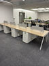 TONGYUE統閱職員辦公桌椅組合簡(jiǎn)約現代四4人位卡座員工桌辦公室家具 灰白（含椅）：1200*600*750mm 曬單實(shí)拍圖