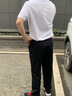 九牧王【舒彈棉】春夏商務(wù)休閑褲男耐穿柔軟舒適工裝直筒褲莫代爾/天絲 【夏款-萊賽爾冰涼】黑色+合體版 33 175/84A 腰圍86厘米 曬單實(shí)拍圖