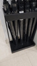 斯圖（sitoo）雨傘架公司酒店大堂商用雨傘收納架掛放落地式雨具收納架子 黑色加厚12格+12把雨傘套裝 曬單實(shí)拍圖