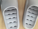 潔麗雅（Grace）拖鞋男士冬季浴室洗澡防滑漏水速干eva不臭腳居家用透氣涼拖鞋男 曬單實(shí)拍圖
