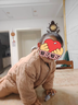 巴厘小豬兒童夾棉套裝冬季寶寶加厚保暖棉襖男童內搭打底衣服冬裝女童棉服 蜜糖棕 110 曬單實(shí)拍圖