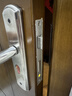 固特（GUTE）門(mén)鎖室內鎖換新衛生間臥室門(mén)鎖換不銹鋼可調節木門(mén)鎖拉絲色門(mén)把手 曬單實(shí)拍圖