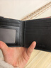 稻草人男士錢(qián)包短款商務(wù)頭層牛皮橫款兩折票夾多卡位錢(qián)夾黑色生日禮物 曬單實(shí)拍圖