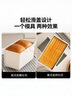 魔幻廚房吐司模具低糖面包模具碳鋼吐司盒帶蓋450g烘焙工具烤箱蛋糕土司盒 曬單實(shí)拍圖