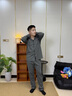 Charm Kendo睡衣男士春秋款純棉長(cháng)袖青少年男生可外穿家居服新款居家休閑套裝 深灰 XL 送老公實(shí)用高級感 (120-140斤) 曬單實(shí)拍圖