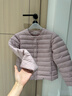 波司登（BOSIDENG）26春季鴨絨輕薄羽絨服內搭女居家羽絨短款外套B260135004B 芙蓉粉|1715 XS 155/84B 體重約100斤以?xún)?曬單實(shí)拍圖