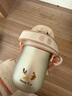 蘇泊爾（SUPOR）寶寶學(xué)飲杯兒童保溫杯彈蓋水杯吸管杯純鈦幼兒園1-3歲小童喝牛奶 曬單實(shí)拍圖