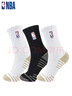 NBA籃球襪男高筒運動(dòng)長(cháng)襪銅離子抗菌紗線(xiàn)四季加厚毛巾底棉襪3雙 曬單實(shí)拍圖